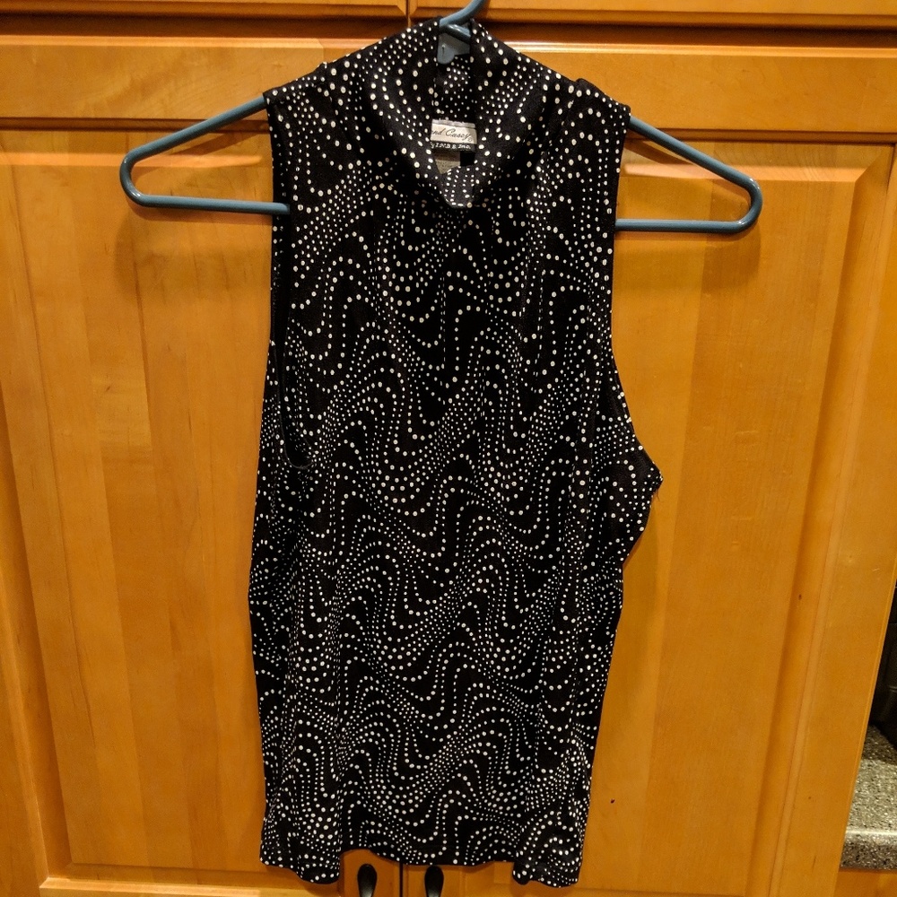 Stephen and Casey Women"s mock turtleneck blouse